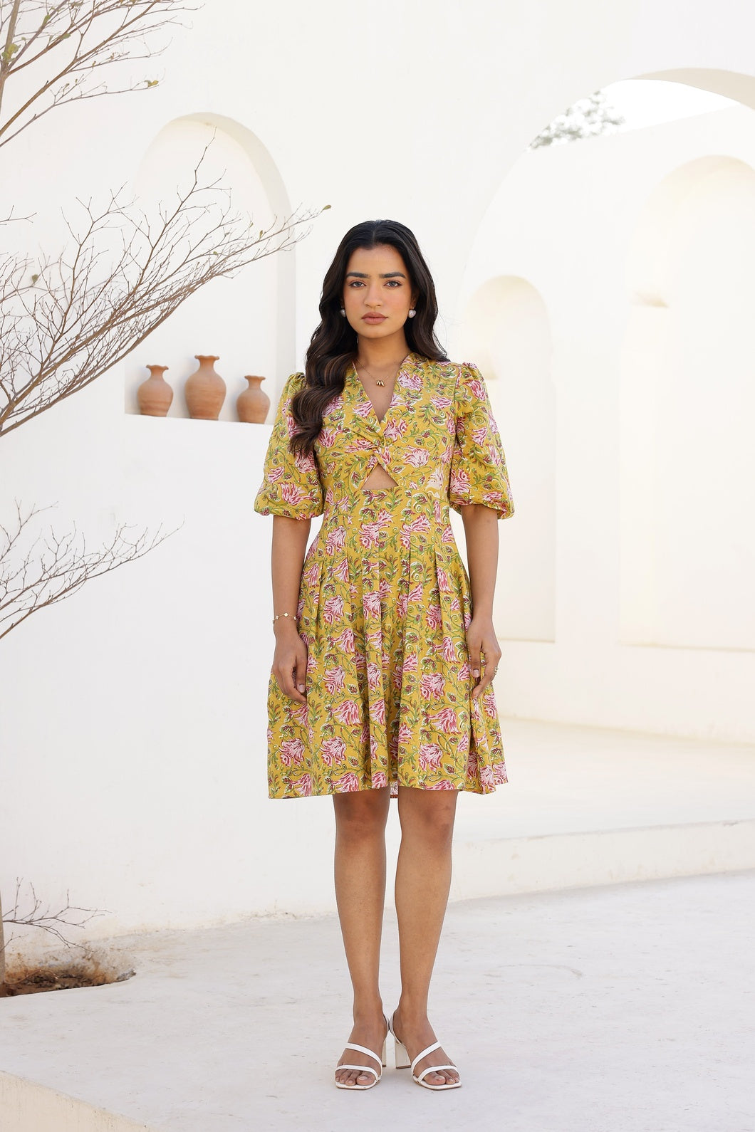 Ophelia - Yellow | Skater Dress