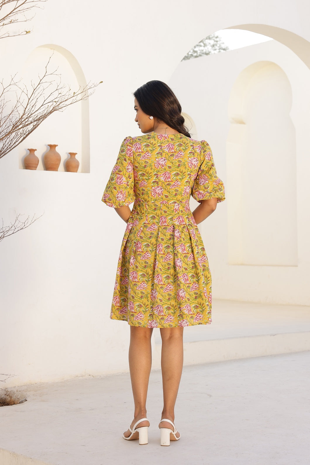 Ophelia - Yellow | Skater Dress