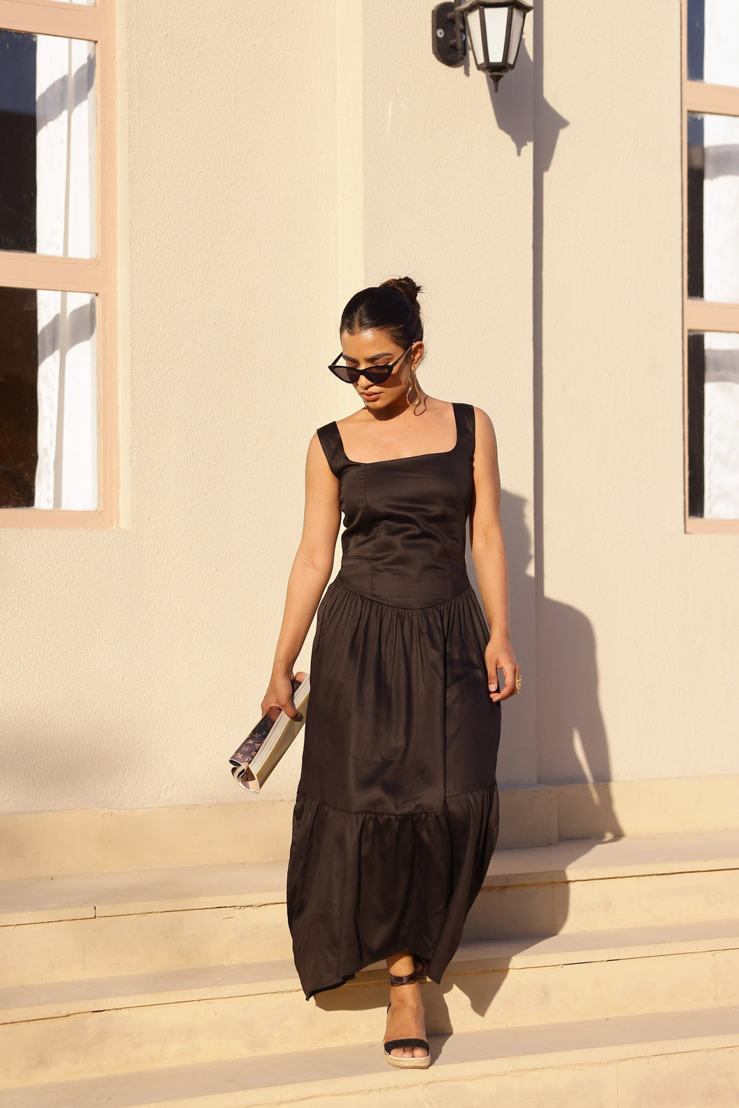 The Duchess - Lady of the Dark Knight |Drop waist maxi dress