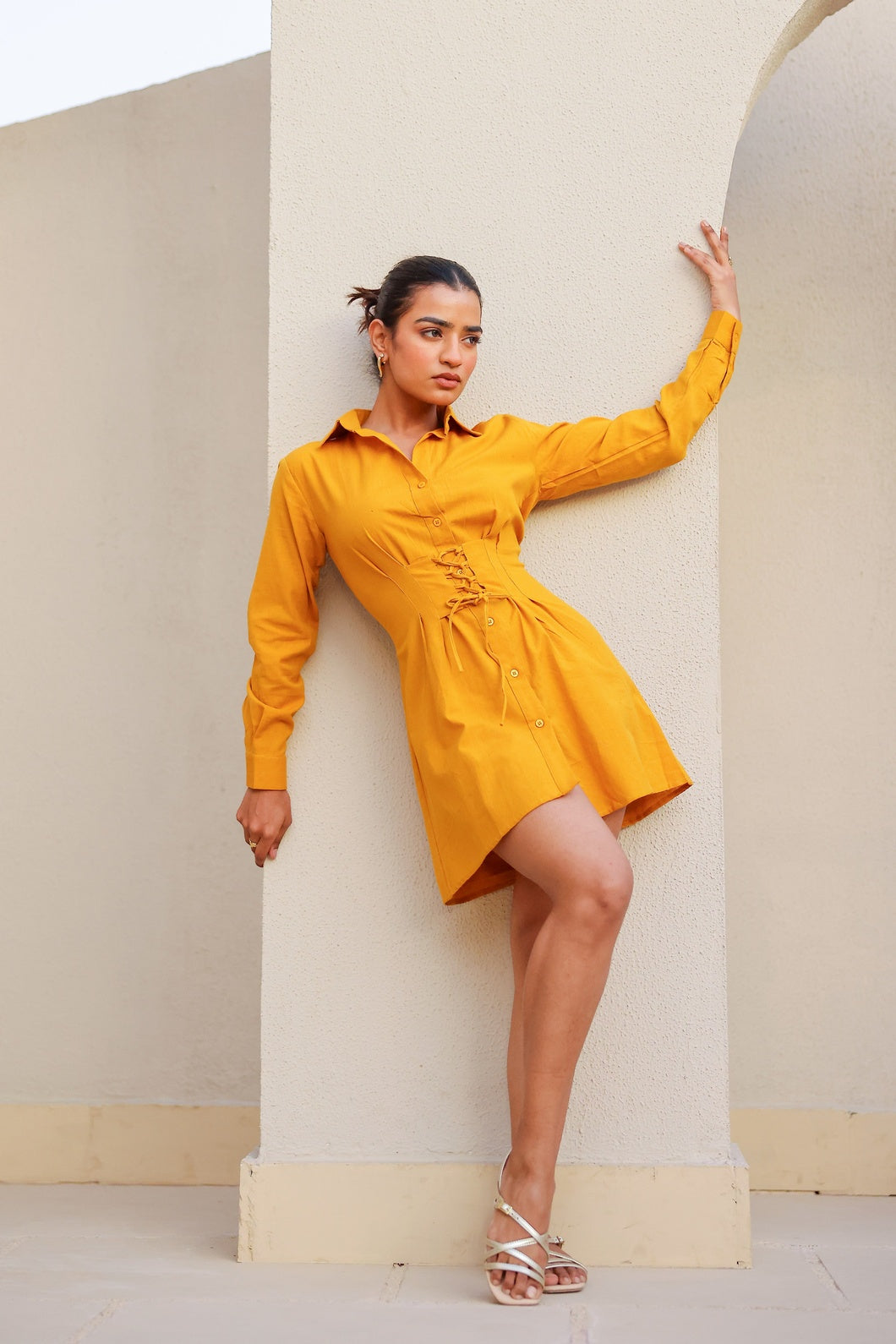 Anora- Sunflower Shine | Shirt Dress