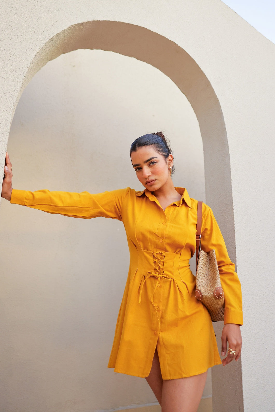 Anora- Sunflower Shine | Shirt Dress