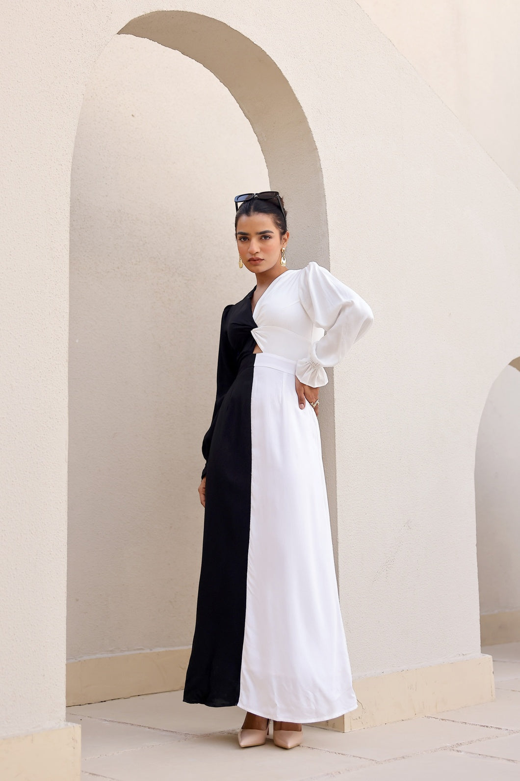 Colour Duet - Yin and Yang | Maxi Dress