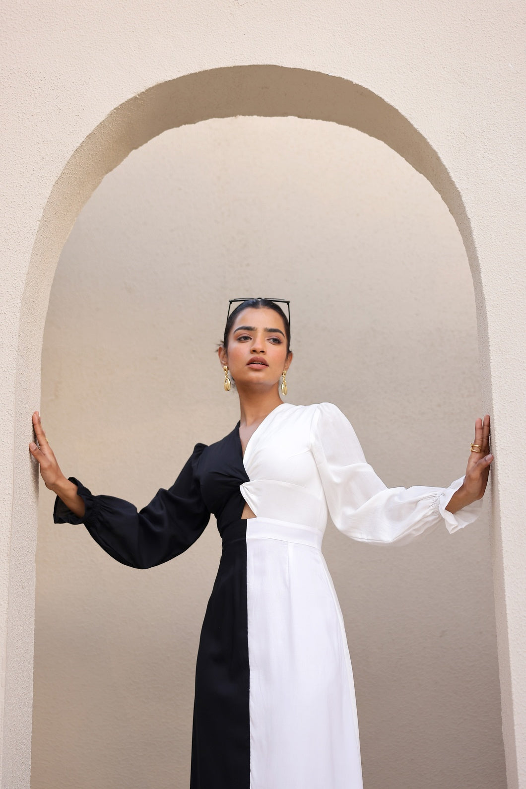 Colour Duet - Yin and Yang | Maxi Dress