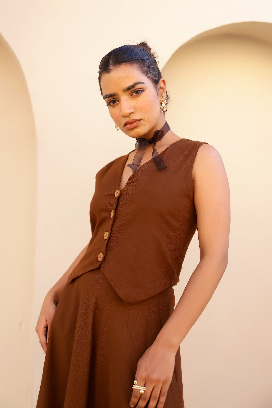Nova- Mocha | Vest Coord