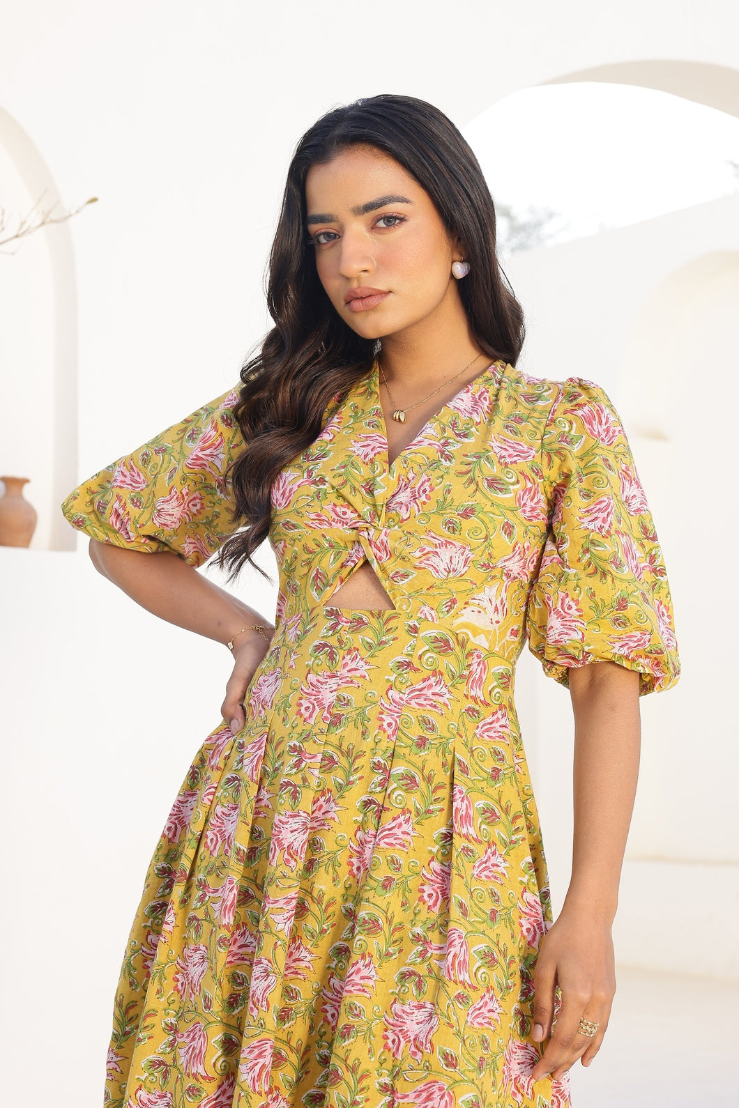Ophelia - Yellow | Skater Dress