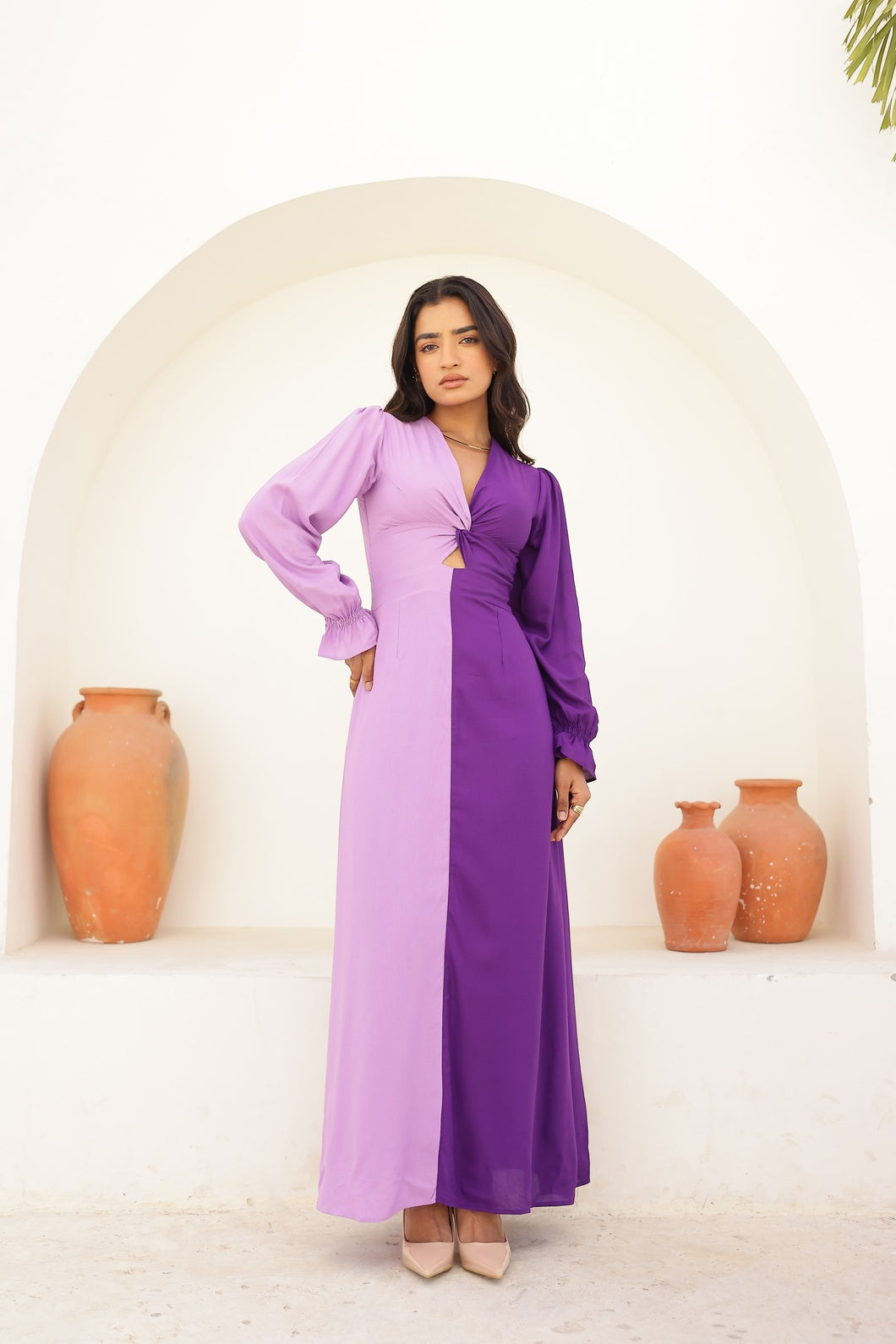 Colour Duet - Purple Eclipse | Maxi Dress