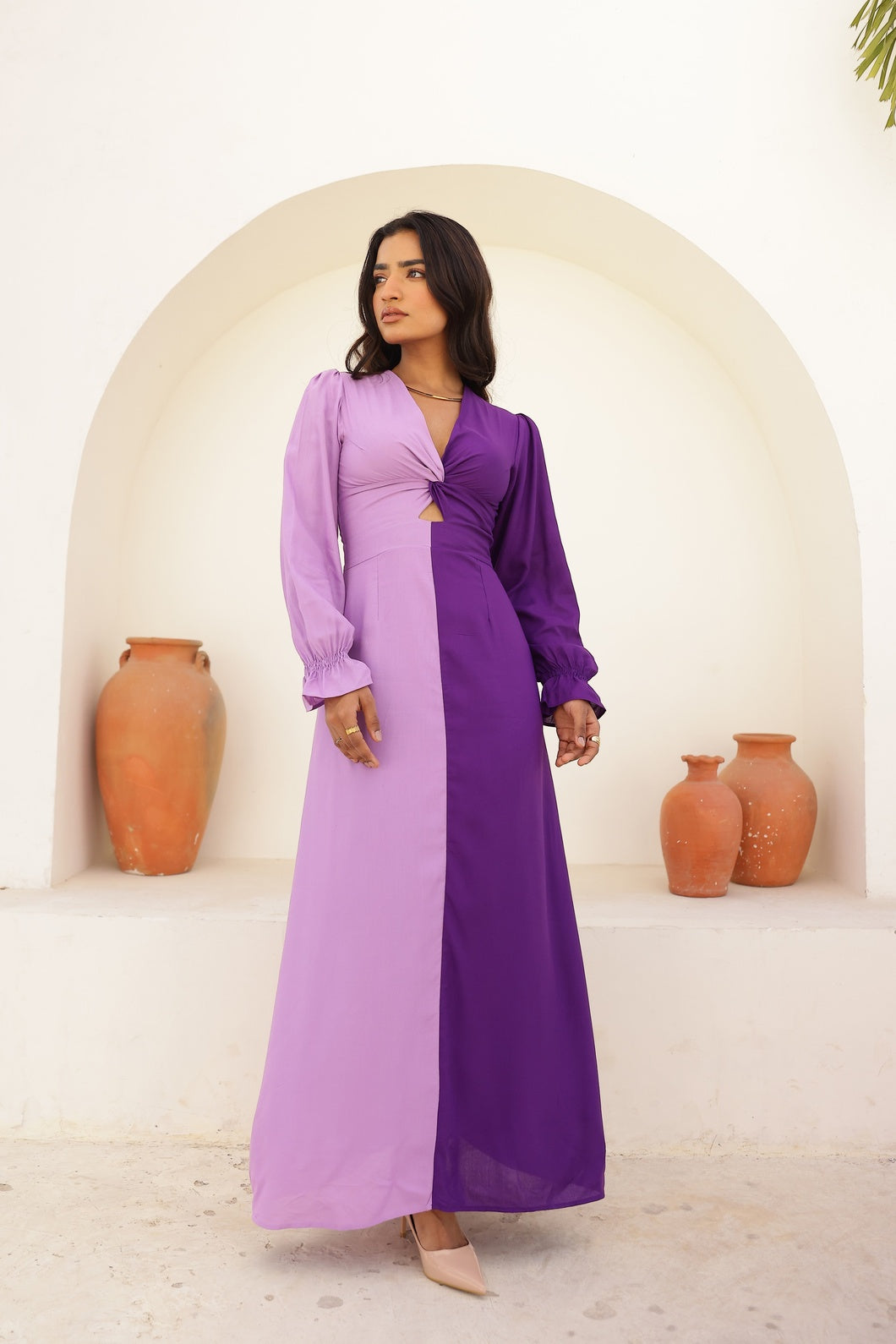 Colour Duet - Purple Eclipse | Maxi Dress