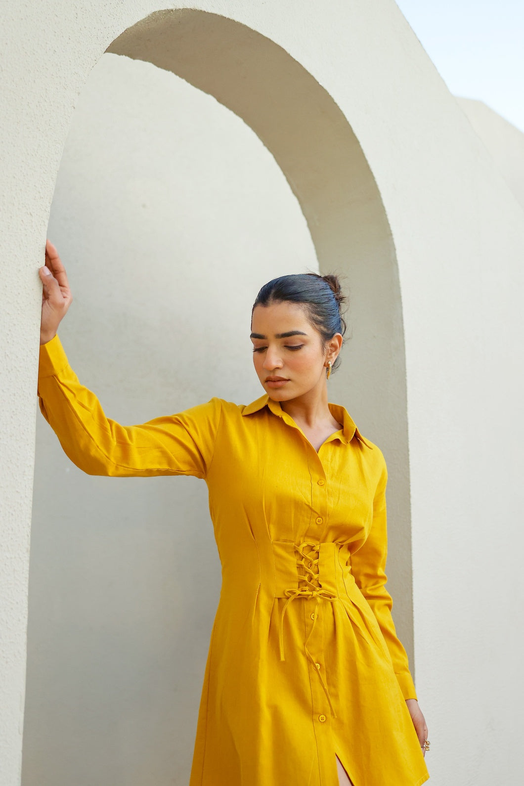 Anora- Sunflower Shine | Shirt Dress