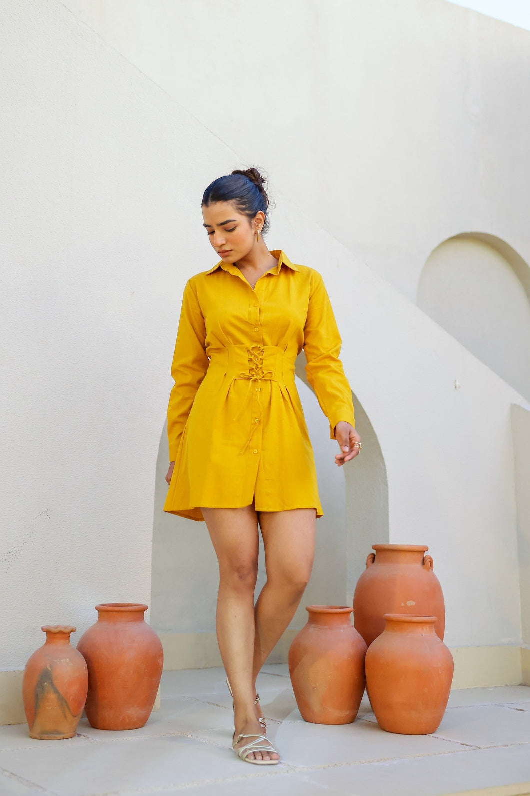 Anora- Sunflower Shine | Shirt Dress