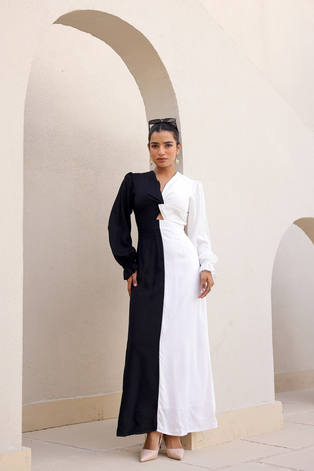Colour Duet - Yin and Yang | Maxi Dress