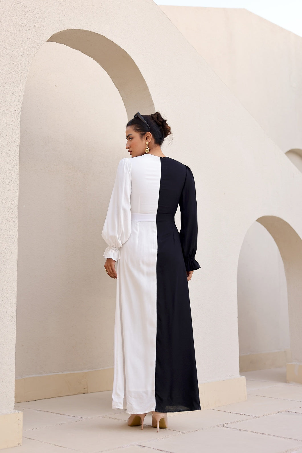 Colour Duet - Yin and Yang | Maxi Dress