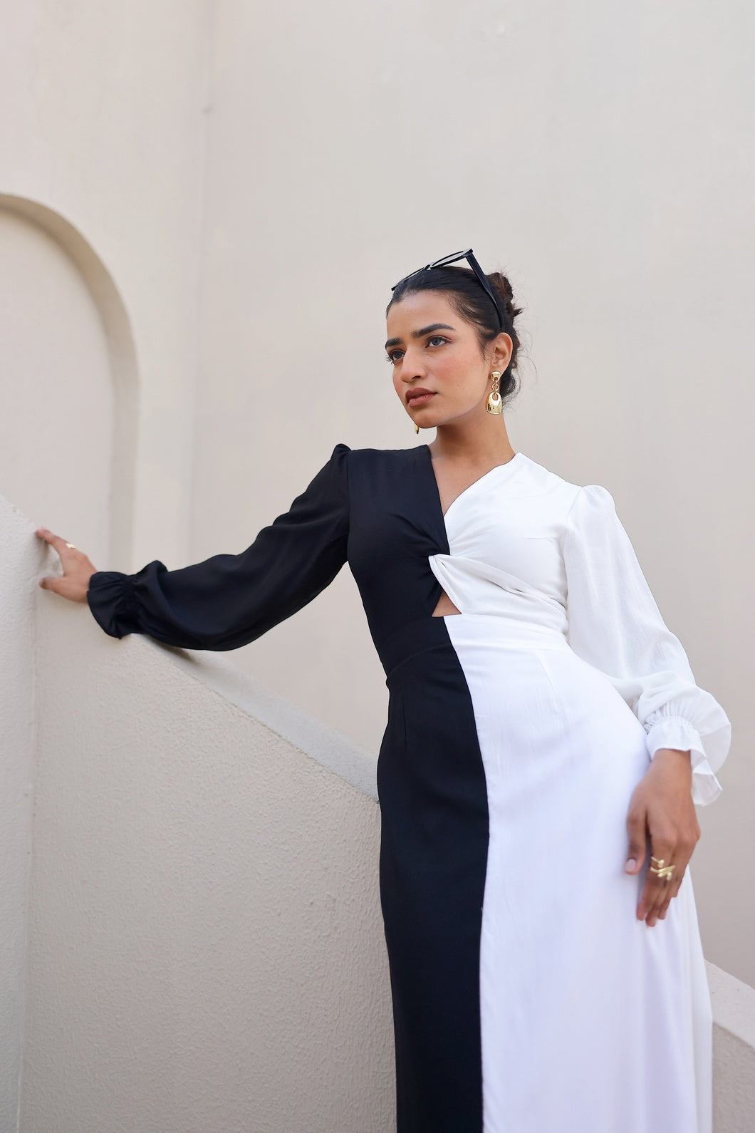 Colour Duet - Yin and Yang | Maxi Dress